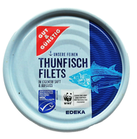 (19,17€/1Kg) Thunfischfilets Geschnitten In Eigenem Saft Und Aufguss 10 Dosen