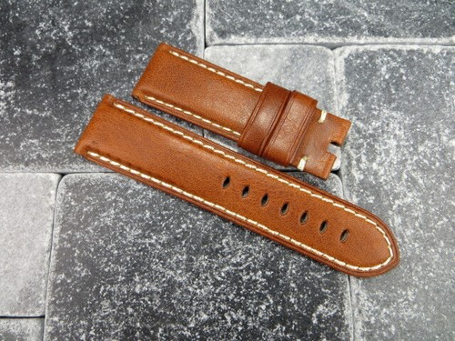 26mm Deployment Strap Calf Leather Watch Band for fits PANERAI Black Brown x1 - Picture 35 of 37