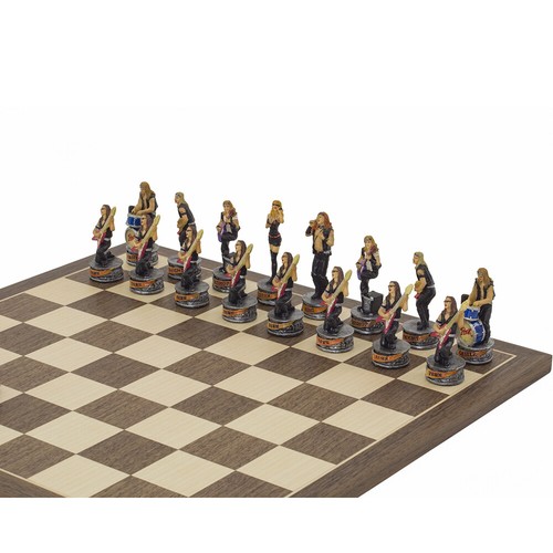 The Jazz Band Vs Rock Stars Hand painted themed chess pieces by Italfama - Picture 8 of 8