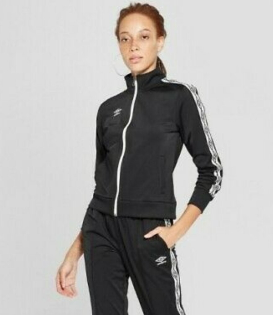◆UMBRO◆ Winter Hybrid Women's Jacket Black UP412CPJD1 UP41 Umbro Women's Full Sleeve Zip-Up Track Jacket Black Size M L