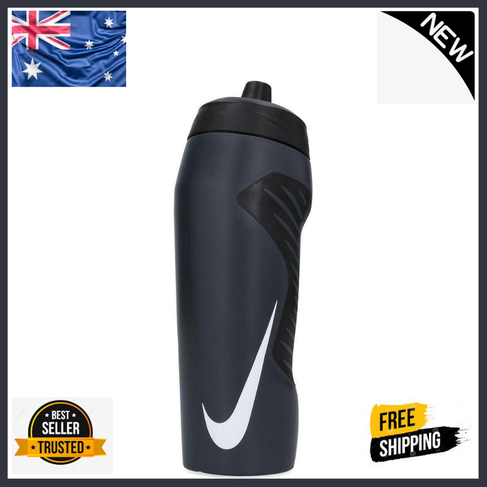 Nike 710mL Hyperfuel Squeeze Drink Bottle - Black/White | eBay