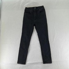 Just Black Skinny Jeans Mid Rise Pants Womens Size 26 Made In USA