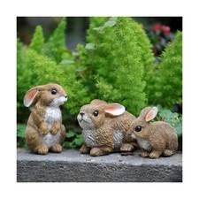 LEGIFO Bunny Decor Yard Decorations Outdoor Set of 3, Bunny Decorations for H...