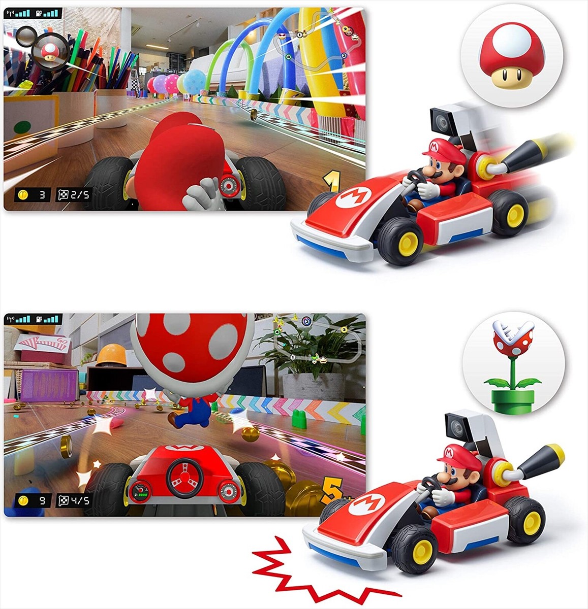 Nintendo Switch MARIOKART LIVE  CIRCUIT Amazon.com: Mario Kart Live: Home Circuit -Mario Set