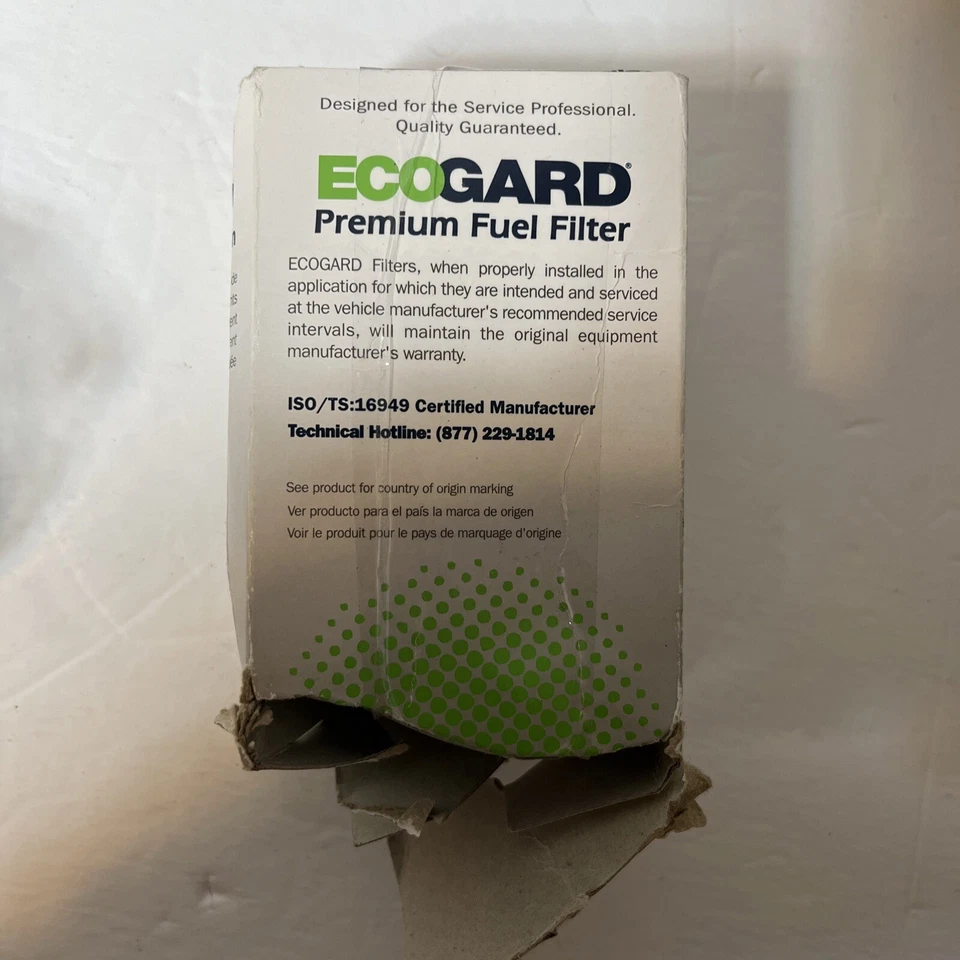 Filtro de combustible-VIN: P, GAS, código Eng: E16I, Natural Ecogard XF43178 Foto 2 de 4