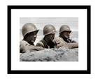 George S Patton 8x10 photo with Thedore Roosevelt Jr. & Terry Allen General WW2