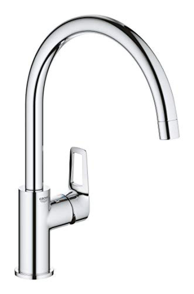 Grohe BauEdge - Miscelatore monocomando per lavello, DN 15, cromato, 31368001 -
