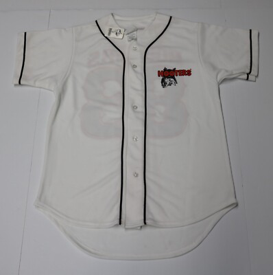 Vtg. HOOTERS Baseball Jersey 83 Authentic Item MCCRITE Men's Medium (M) White