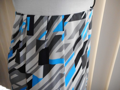 COOPER STREET DRESS 8 SPAGHETTI STRAPS GEOMETRIC MULTI COLOURED SMART CASUAL - Picture 5 of 8