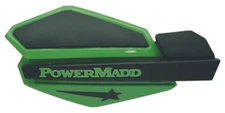 Powermadd Star Handguard Kit For Yamaha Snowmobile (KX Green/Black) w/ STD Mount