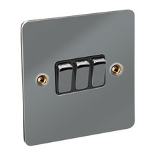 CED Black Nickel Switches & Sockets Flat Range - Axiom Electrical Flatplate