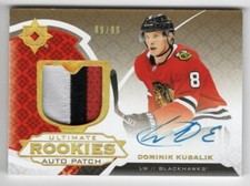 2019-20 Ultimate Collection Rookie Autograph Patch #176 Dominik Kubalik 89/99 !!