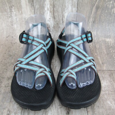 Chaco ZX2 Yampa Water Sport Sandal Women size 8 Aqua Blue Green