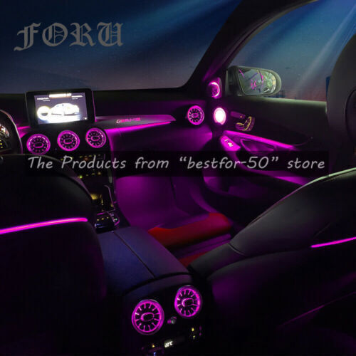 For Mercedes W205 C300 C63 Interior Accessories Ambient Light Air Vent Speaker - Picture 8 of 12