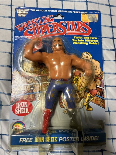 Iron Sheik WWF LJN Wrestling Superstars MOC Action...