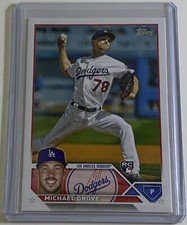 Michael Grove 2023 Topps Series 1 Rookie RC #15 Los Angeles Dodgers