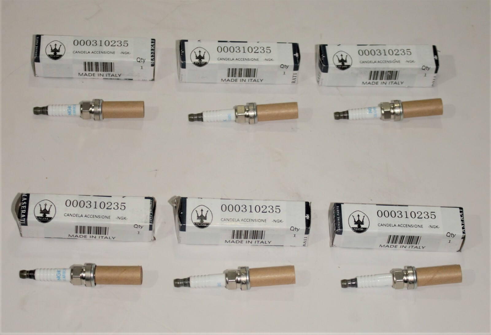 Maserati Ghibli, Quattroporte & Levante Spark Plugs Set Of 6 - Genuine