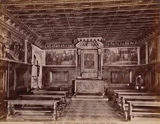 VENEZIA Scuola di San Giorgio e Trifone Interno XVI Secolo Foto Alinari albumina