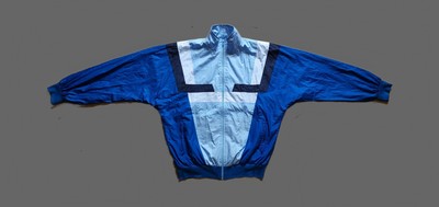 True Vintage Adidas trefoil Jacke 1986 S Königsblau Eisblau West Germany 