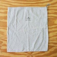 Aquatalia Gray Drawstring Dust Bag 13.5x15.5 Purse Handbag Shoes Storage A294