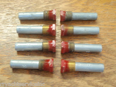 ZINC ANODE PENCIL CME2 SIZE 5/8''X2'' PLUG 1/2''NPT 8 PC MARINE DIESEL ENGINE BOAT