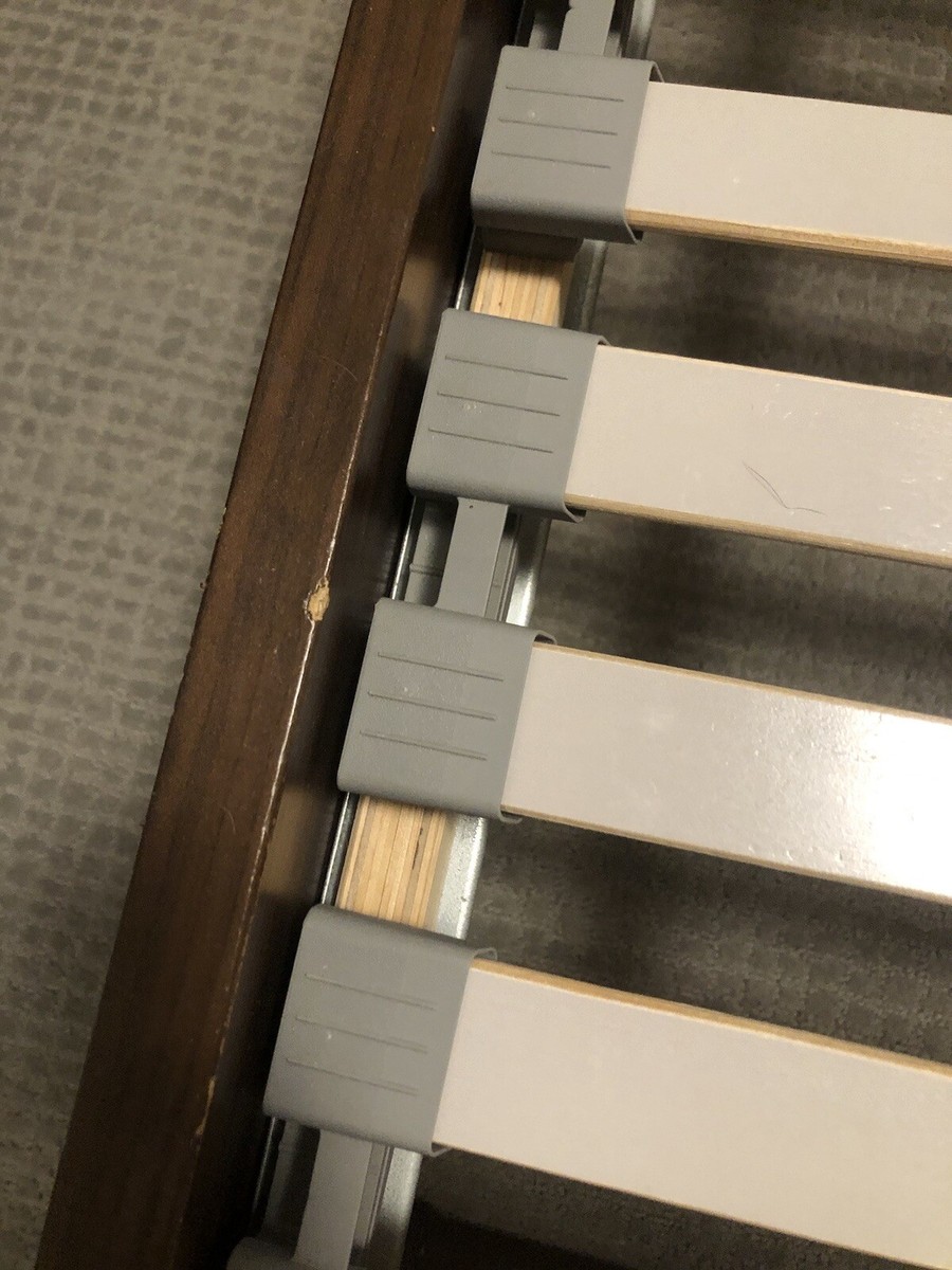 Ikea Queen Bed Frame (Brusali, Brown) + Slats (Ikea Luroy) | eBay