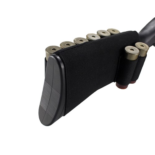Tactical 12GA Shell Cartridge 8 Rounds Buttstock Ammo Shotgun Pouch Shell Holder - Picture 7 of 9