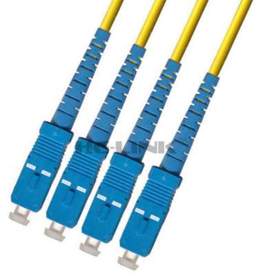 600M SC-SC Indoor Armored Singlemode 4 Strands Fiber Patch Cord