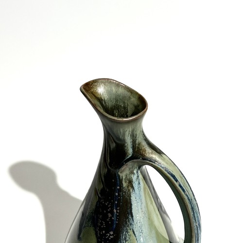 Superbe bouteille Pichet signé Denbac grès flammé à coulures 1930 Art Déco - Picture 4 of 6