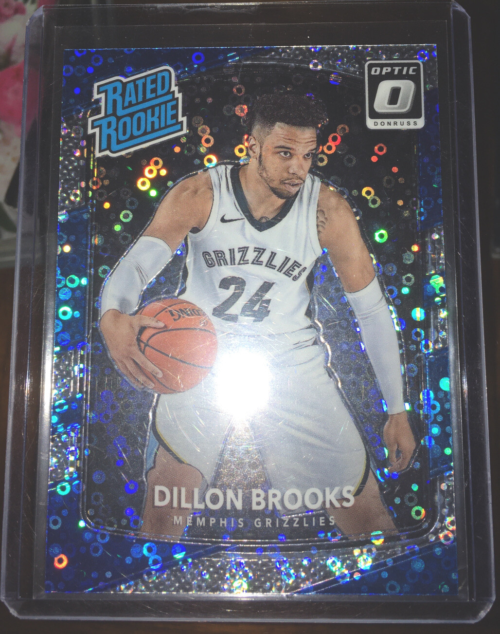 Dillon Brooks 2017-18 Optic Fast Break Disco Prizm Rated Rookie Card RC SP GRIZZ