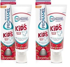 2 pack Sensodyne Pronamel Kids Berry Twist Fluoride Toothpaste 4.0 oz 1.25 per gallon