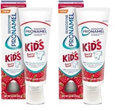 2 pack Sensodyne Pronamel Kids Berry Twist Fluoride Toothpaste 4.0 oz