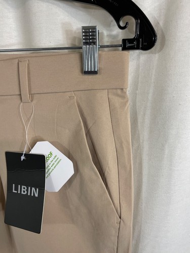 Libin Mens Khaki UPF 50+ Stretch Pants 30W X 32L Lightweight & Water-Resistant - Picture 6 of 8