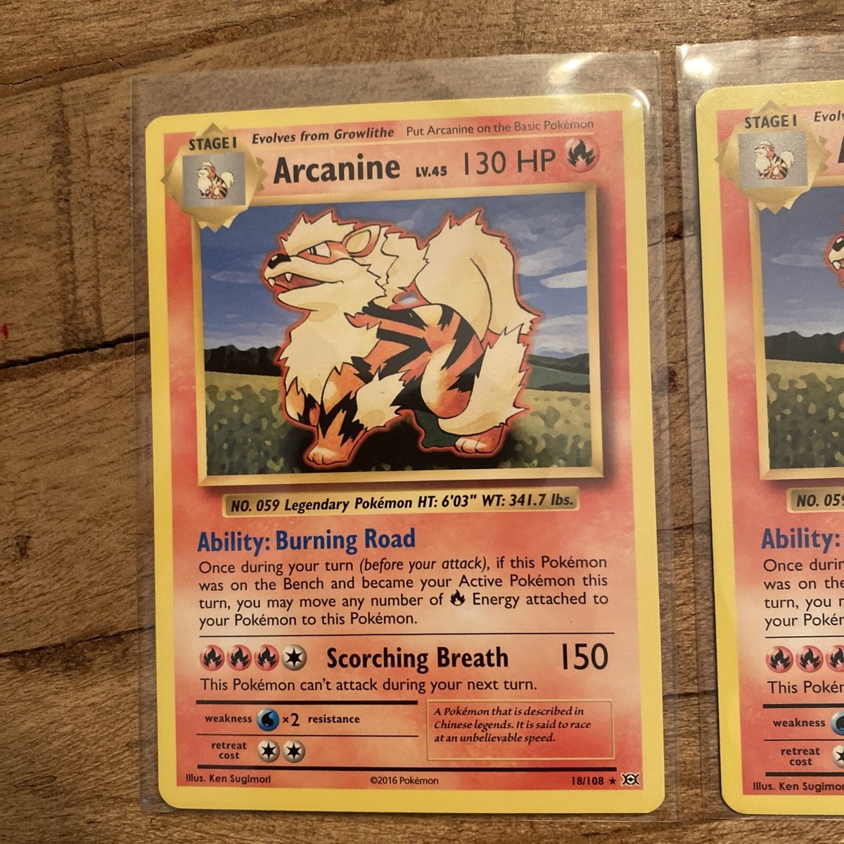 Pokemon XY Evolutions Arcanine 18/108 Rare Non Holo NM/M FREE
