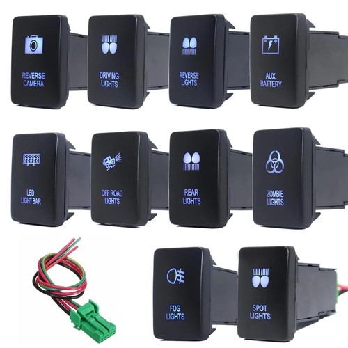 For Toyota LED Light Bar Switch Push Button Tacoma 4Runner Camry Corolla Tundra - Bild 1 von 20