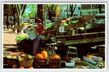 Postcard Nantucket Island Massachusetts Fruit and Vegetable Stand