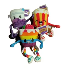 Pineapple Popcorn Show #10 Sugarlicious#2 Poppy#5 Bubbles 6.5" Beanbag Plush Lot