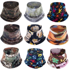 Winter Neck Warmer Scarf Soft Fleece Adjustable Neck Gaiter Thermal Face Mask US