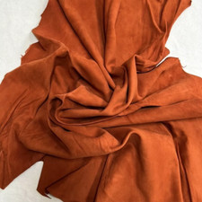 Vintage Luxus Wildleder Plonge .55, orange br...