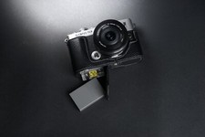 Genuine Real Leather Half Camera Case Bag Cover for Olympus PEN E-P7 EP7