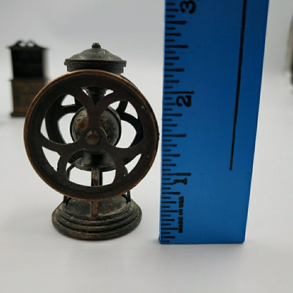 Vtg Durham Industries Die Cast Metal Dollhouse Miniatures Lot of 4 Grinder Piano - Image 4 of 4