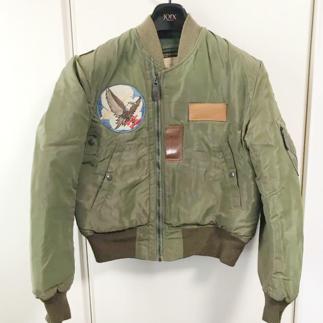 Buzz Rickson's B-15B Flight Jacket Olive Size 38 Used From Japan 