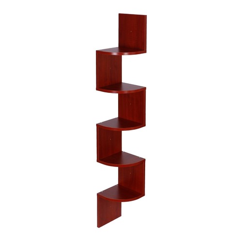 5x Floating Wall Shelves Bookcase Display Corner Shelf Storage Home Décor - Picture 12 of 42