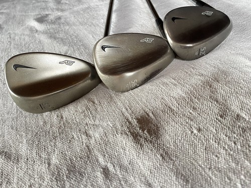 Nike SV Milled LEFTY Japan Wedge Set 52 / 56 / 60 Stiff DG S400 Nike grips 3x - Picture 17 of 17