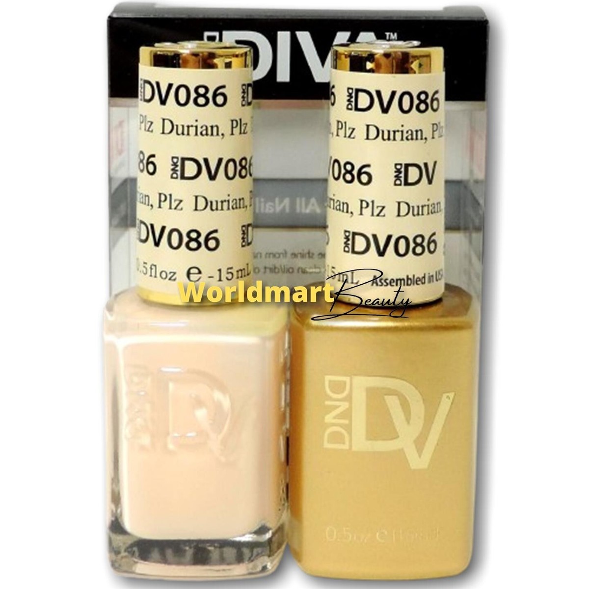 DND DIVA Gel Nail Polish 0.5oz LED/UV Color Gel Duo DV085- DV086