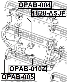 BALL JOINT 1820-ASJF FOR CADILLAC BUICK VAUXHALL ASTRA/Mk/VI CASCADA INSIGNIA - Image 8