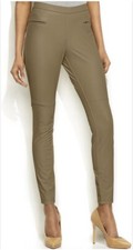 HUE Leatherette Leggings Brown X-Small 0-2 W23" Inseam 29" 48 Runs Small