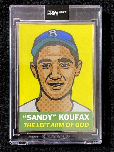 TOPPS PROJECT 2020 SANDY KOUFAX (#250) BY BLAKE JAMIESON -- ARTIST PROOF #20/20