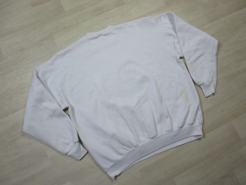 Vintage Halloween Sweatshirt (XL) Ghost Happy Hauntings Crewneck White Y2K House - Picture 8 of 10