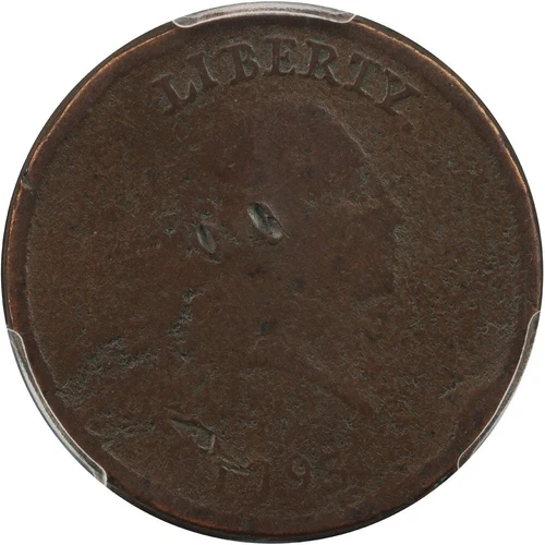 1793 S-4 Chain Large Cent AMERICA Periods R3 PCGS AG Details Full Date